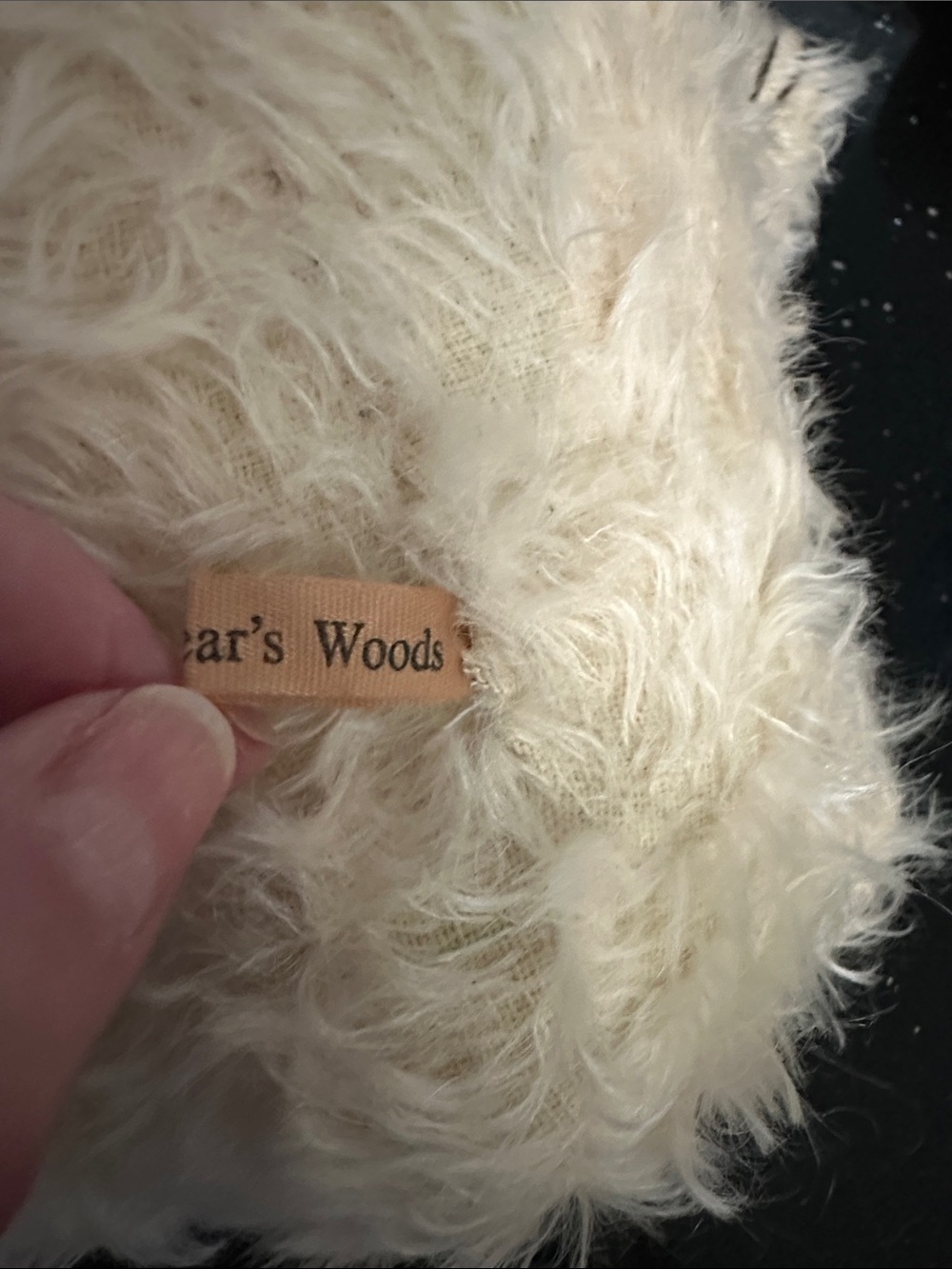 Handmade by Artist Lori Baker, Mohair Bramble Bear. - Picture 4 of 9